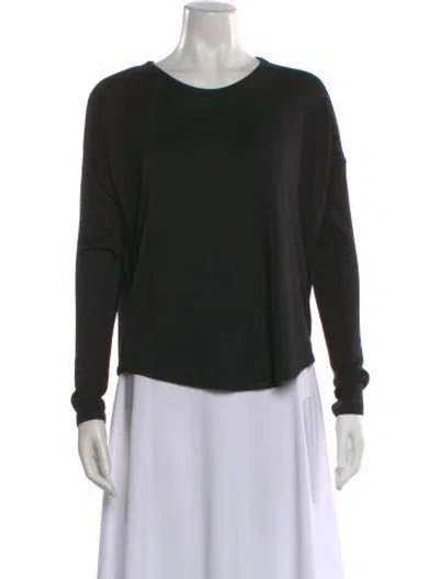 Pre-owned Rag & Bone Scoop Neck Sweater In Black
