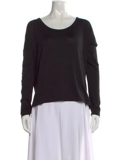 Pre-owned Rag & Bone Scoop Neck Sweater In Black