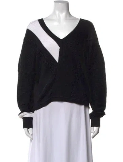 Pre-owned Rag & Bone Scoop Neck Sweater In Black