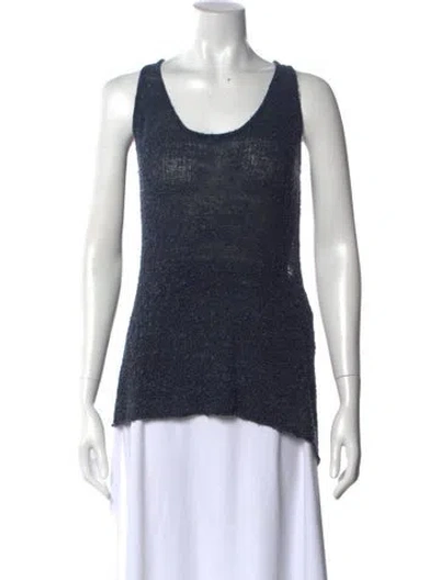 Pre-owned Rag & Bone Scoop Neck Sweater In Blue