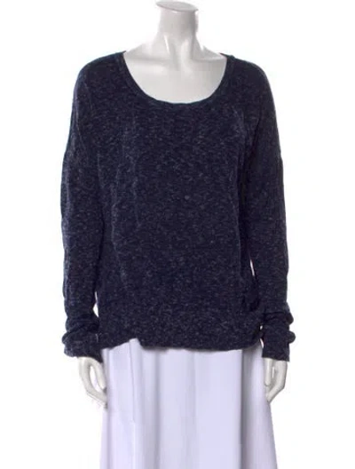 Pre-owned Rag & Bone Scoop Neck Sweater In Blue