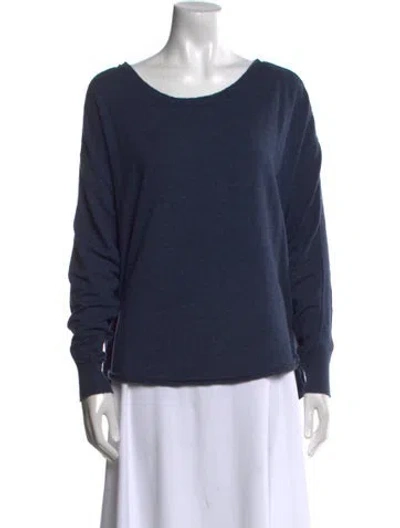 Pre-owned Rag & Bone Scoop Neck Sweater In Blue