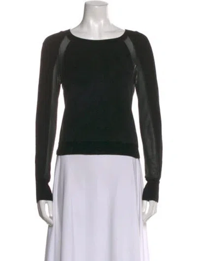 Pre-owned Rag & Bone Scoop Neck Sweater In Blue