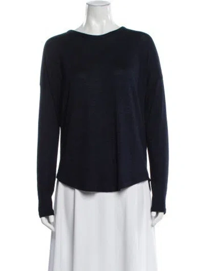 Pre-owned Rag & Bone Scoop Neck Sweater In Blue