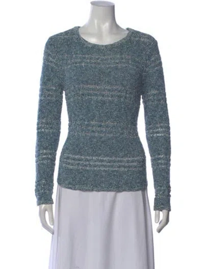 Pre-owned Rag & Bone Scoop Neck Sweater In Blue