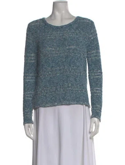 Pre-owned Rag & Bone Scoop Neck Sweater In Blue