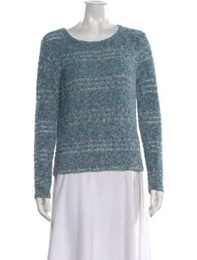 Pre-owned Rag & Bone Scoop Neck Sweater In Blue