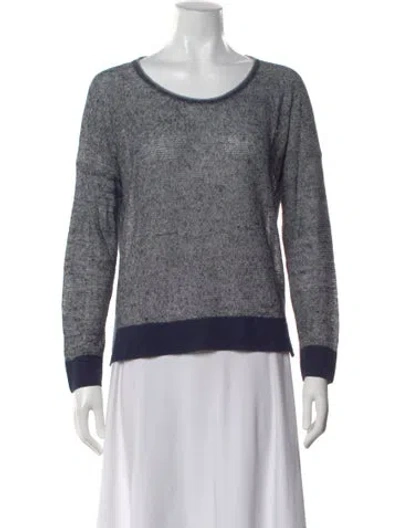Pre-owned Rag & Bone Scoop Neck Sweater In Blue