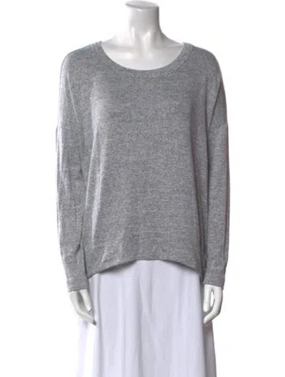 Pre-owned Rag & Bone Scoop Neck Sweater In Gray