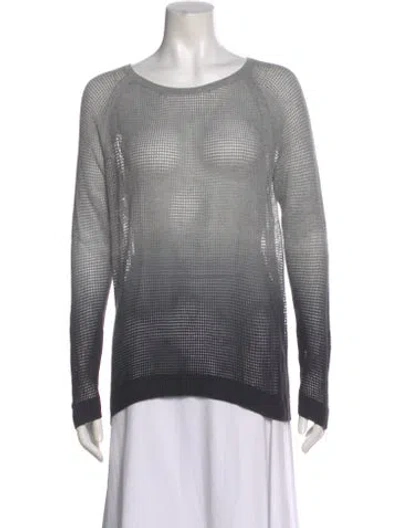 Pre-owned Rag & Bone Scoop Neck Sweater In Gray