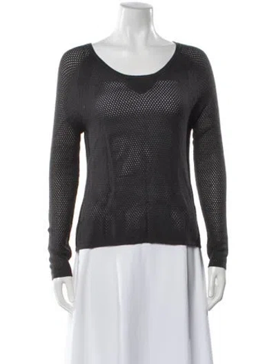 Pre-owned Rag & Bone Scoop Neck Sweater In Gray