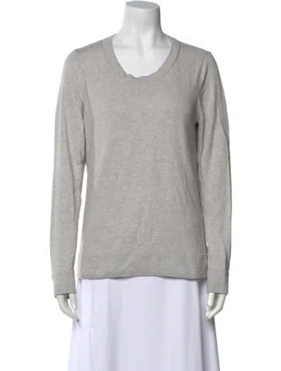 Pre-owned Rag & Bone Scoop Neck Sweater In Gray