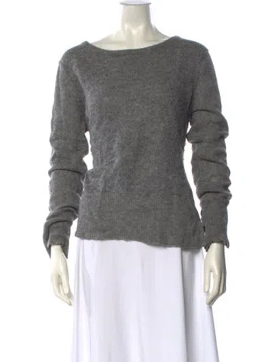 Pre-owned Rag & Bone Scoop Neck Sweater In Gray