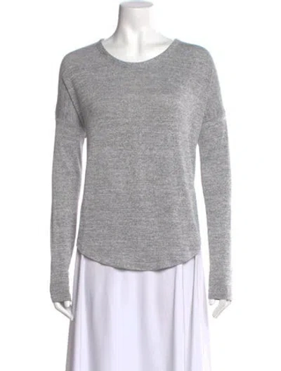 Pre-owned Rag & Bone Scoop Neck Sweater In Gray