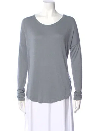 Pre-owned Rag & Bone Scoop Neck Sweater In Gray