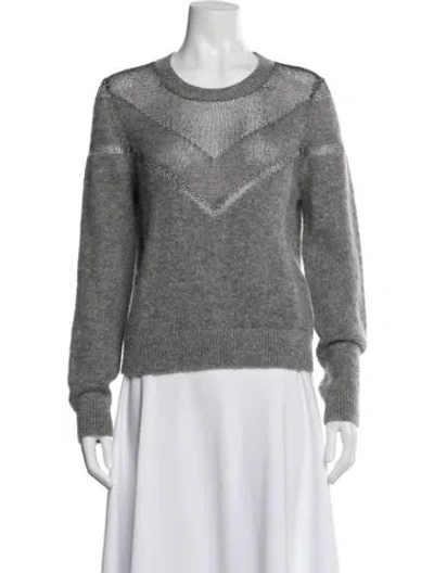 Pre-owned Rag & Bone Scoop Neck Sweater In Gray