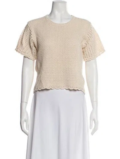 Pre-owned Rag & Bone Scoop Neck Sweater In Green