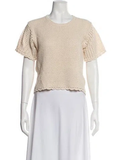 Pre-owned Rag & Bone Scoop Neck Sweater In Green