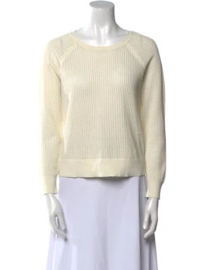 Pre-owned Rag & Bone Scoop Neck Sweater In Neutral