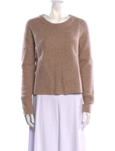 Pre-owned Rag & Bone Scoop Neck Sweater In Neutral