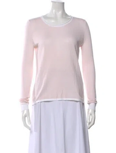 Pre-owned Rag & Bone Scoop Neck Sweater In Pink
