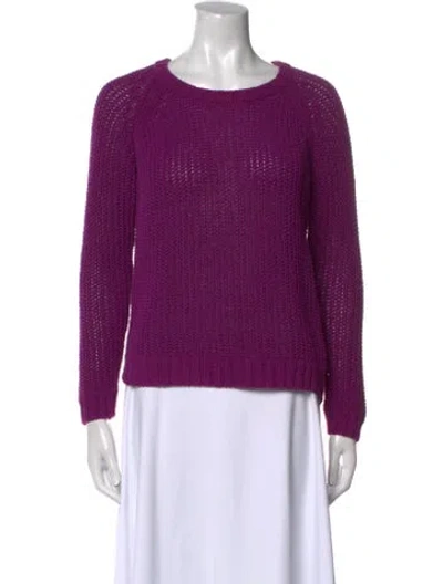Pre-owned Rag & Bone Scoop Neck Sweater In Purple