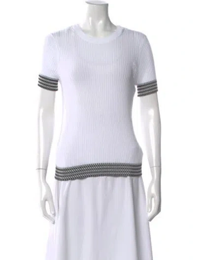 Pre-owned Rag & Bone Scoop Neck Sweater W/ Tags In White
