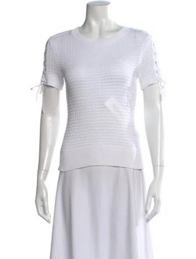 Pre-owned Rag & Bone Scoop Neck Sweater In White