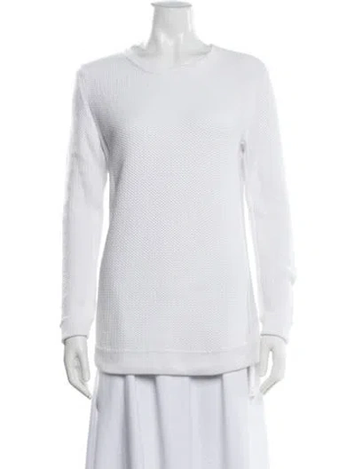 Pre-owned Rag & Bone Scoop Neck Sweater In White