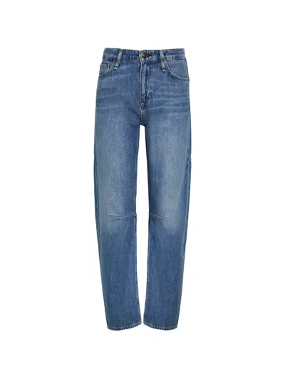 Rag & Bone Seam-detail Button-fastening Denim Jeans In Blue