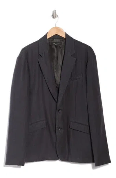 Rag & Bone Sean Linen Blazer In Blue