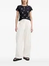 Rag & Bone Short-sleeve Allover Seashell Tee In Black