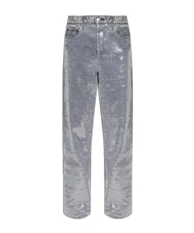 Rag & Bone Sequined Jeans In Metallic