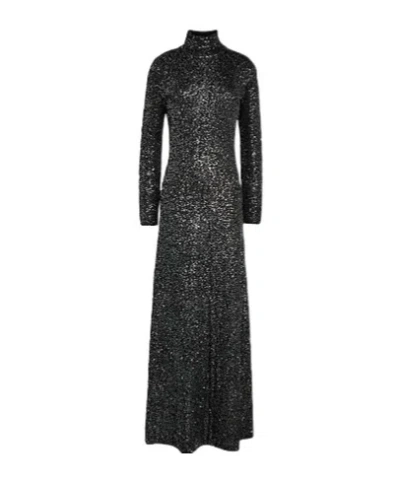 Rag & Bone Sequined Knitted Dress In Black
