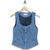 Rag & Bone Seraphina Denim Vest In Blue