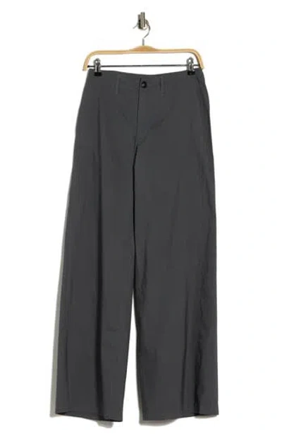 Rag & Bone Serena Linen High Rise Trousers In Gray