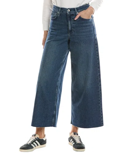 Rag & Bone Serena Macon High-rise Crop Jean In Metallic