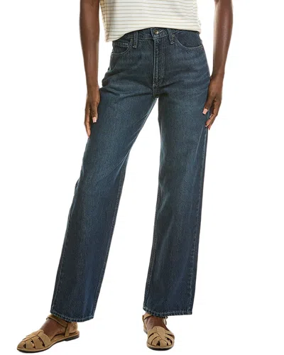 Rag & Bone Shannon High-rise Grafton Relaxed Straight Full Length Jean In Blue