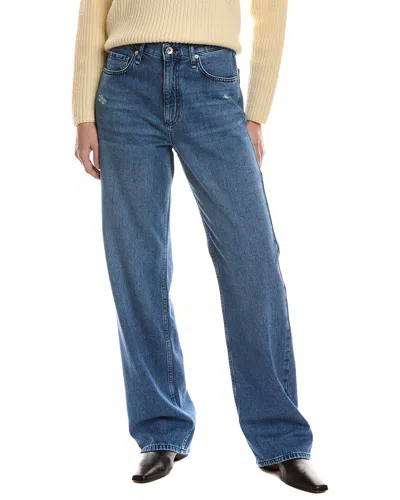 Rag & Bone Shannon Polk Relaxed Straight Jean In Animal Print