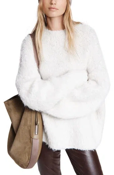 Rag & Bone Shanti Crewneck Sweater Tunic In White