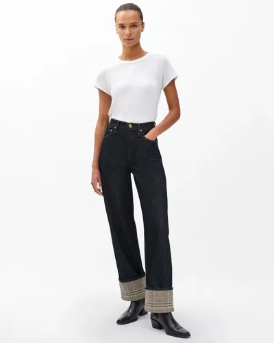 Rag & Bone Shea Ankle Relaxed Straight Jeans In Multi