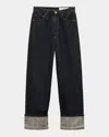 Rag & Bone Shea High Rise Ankle Cuffed Jeans In Twilight Rinse Combo In Multi
