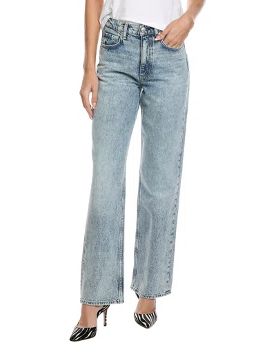 Rag & Bone Shea High-rise Full Calhe Relaxed Straight Jean In Blue