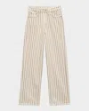 Rag & Bone Shea High-rise Relaxed Straight Pants In Neutral