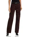 Rag & Bone Shea High Rise Straight Leg Jeans In Leopard In Brown
