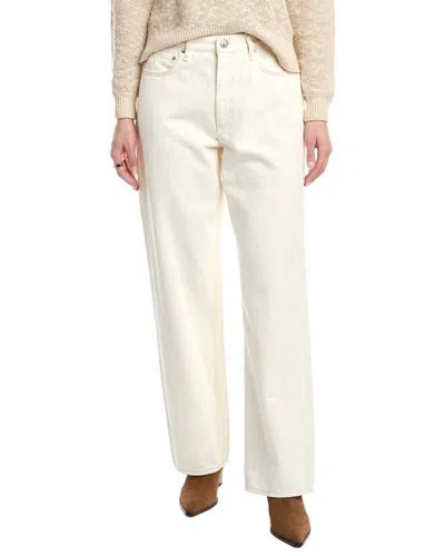 Rag & Bone Shea High-rise Ecru Relaxed Straight Jean In White