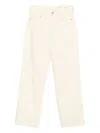 Rag & Bone Featherweight Andi High-rise Wide Ankle Jeans In White