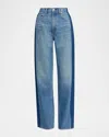 Rag & Bone Womens Balboashdw The Shea Straight-leg Denim Jeans In Blue