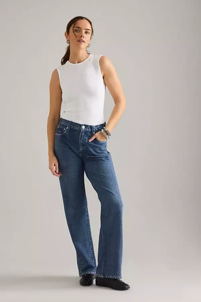 Rag & Bone Shea Relaxed Straight Jeans In Blue