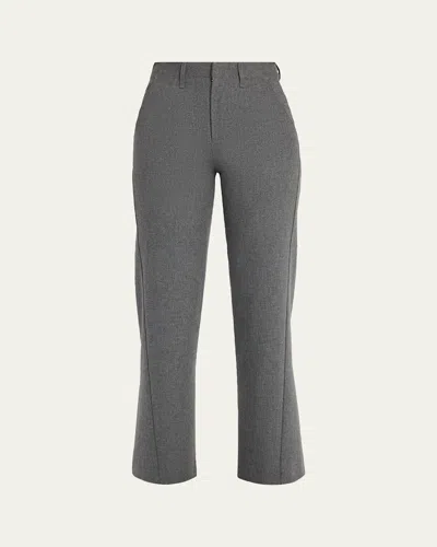 Rag & Bone Shea Tailored Wool-blend Pant In Metallic